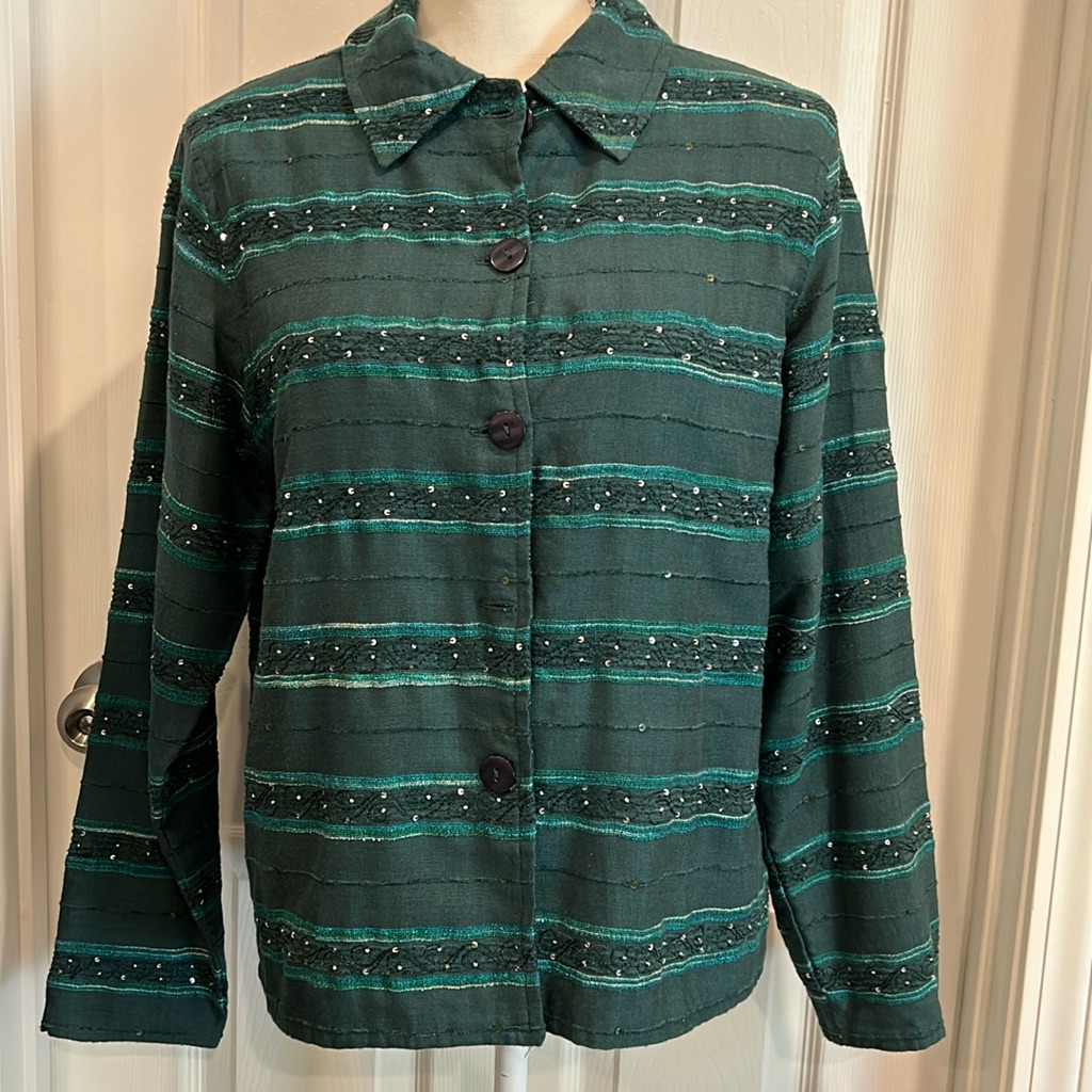 Coldwater Creek Size Small Reversible Blouse/Jacket